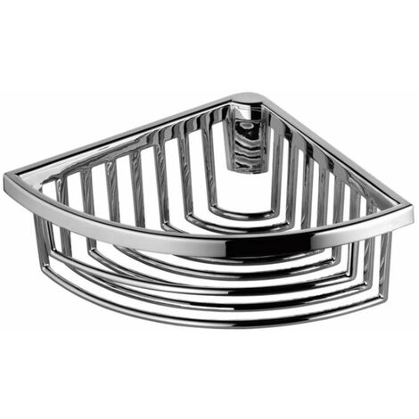 Keuco – Porte-savon d'angle amovible en chrome – Montage mural avec fixation cachée – Dimensions 186 x 72 x 183 mm – 24944010100