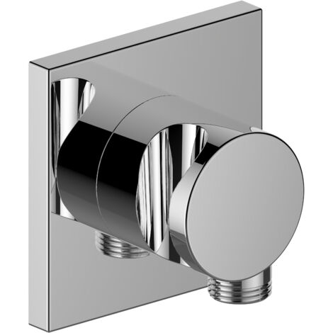 KEUCO Raccord de flexible avec support de douche, rosace carrée,