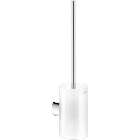 Keuco Reva - Escobilla de WC de pared con soporte, cristal mate/cromo 12864019000