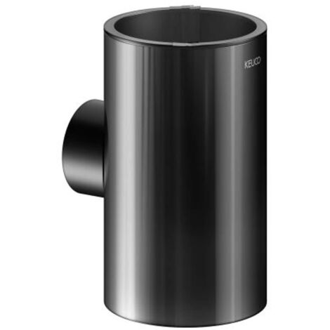 Keuco Reva - Récipient de rechange WC, noir mat 19964370008