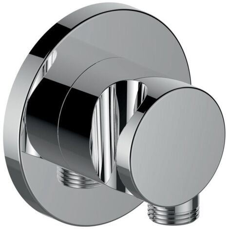 KEUCO Schlauchanschluss mit Brausehalter, Rosette rund,