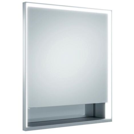 Keuco Spanplattenschraube kurze Tür Royal Lumos 65x73x16cm, An L, WE, Spiegel-Hz., m Abl