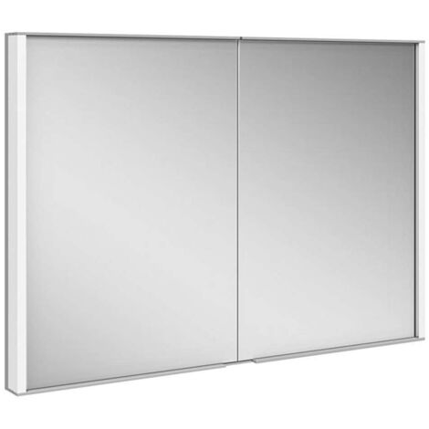 Keuco Spiegelschrank Royal Match 1000x700x160mm, si-elox, WE, 2 Drehtüren