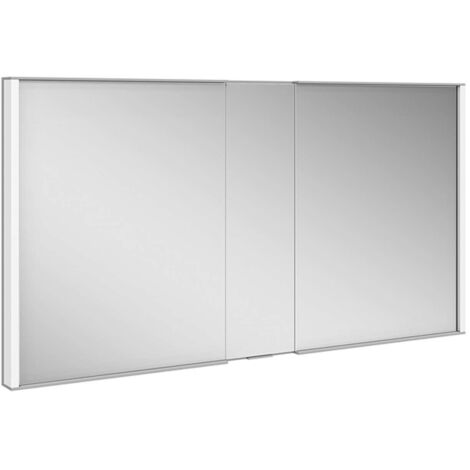 Keuco Spiegelschrank Royal Match 1300x700x160mm, si-elox, Wandeinbau