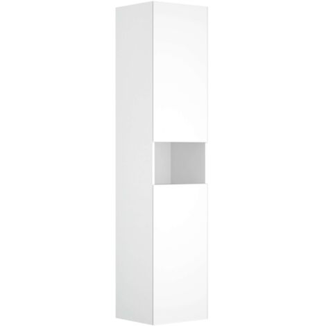 Keuco Stageline - Mobiletto alto, 40x180x36 cm, 2 ante, cardini a sinistra, bianco 32831300001