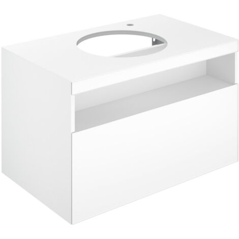 Keuco Waschtischunterschrank Stageline 80x55x49cm, Lac I m, G I sat, m El., HL