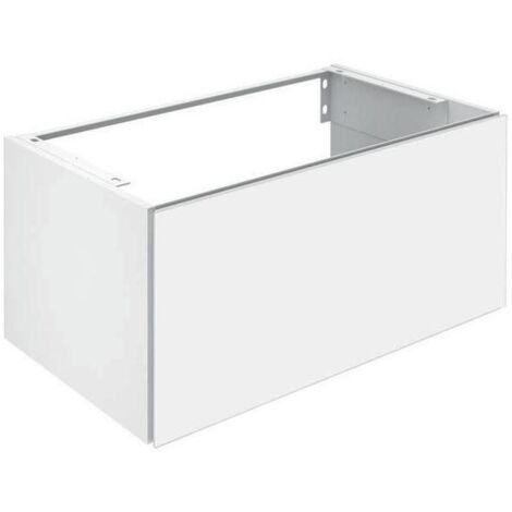 Keuco Waschtischunterschrank X-Line Dek. we matt, Glas weiß klar, 80x40x49cm