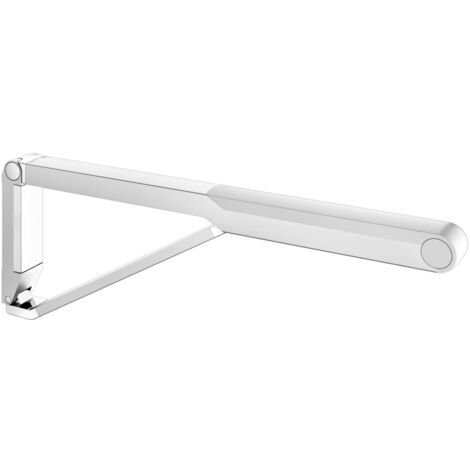 Keuco WC-Stützklappgriff AXESS Aluminium silber-eloxiert/weiß, 700mm
