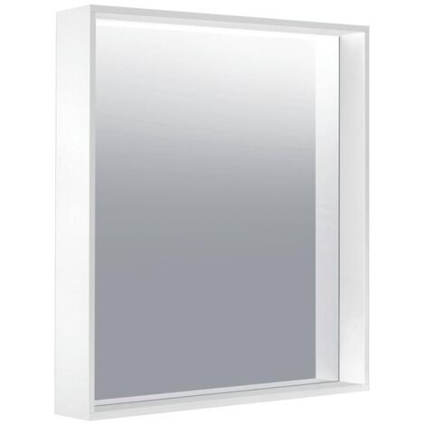 Keuco X-Line Kristallspiegel 33295, 650 x 700 x 105 mm, Farbe: Cashmere - 33295182000