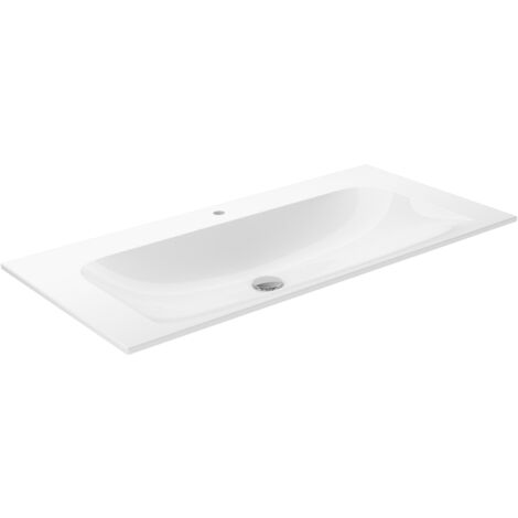 KEUCO X-LINE lavabo à encastrer en céramique, 1007x17x494mm, avec