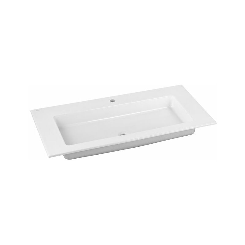 

KeucoRoyal 60 Lavabo de cerámica 32150311001, 1055x17x538mm, para 1 grifo, blanco - 32150311001