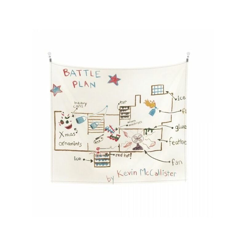 Kevin&39s Battle Plan Home Alone Tapestry Wall