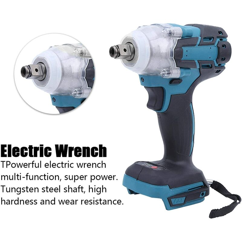 Key & agrave; 21 V brushless shocks, anti-slip handle large wrench & eacute; electric & agrave; twist for Makita Rechargeable battery
