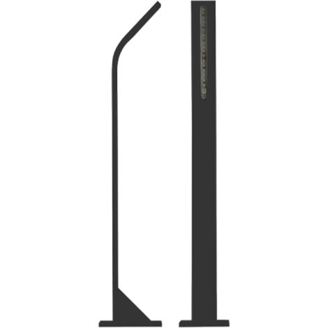 Key Automation 900STIKMD Luce a led per il giardino, colore grigio RAL 7016 Altezza: 750 mm