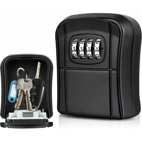 Key Box a parete Mini Key Safe Key Box esterno con codice numerico a 4 cifre resettabile Portachiavi impermeabile per casa, scuola, ufficio, fabbrica, garage
