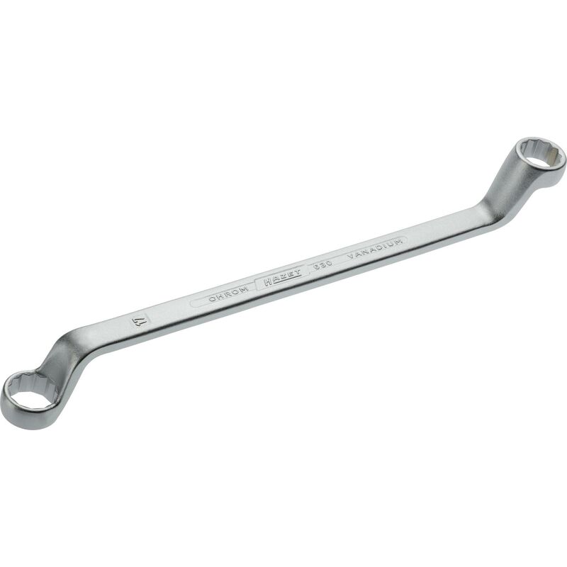 Chiave a doppio anello 630-16X17 ∙ Profilo trazione con doppio esagono esterno ∙ ac 16 x 17 mm