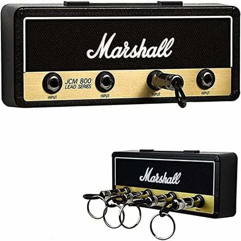 Key Holder, Wall Storage for Guitar Key Hooks Hooks, Standard Guitar Amp Key Holder, Black Wall Kit