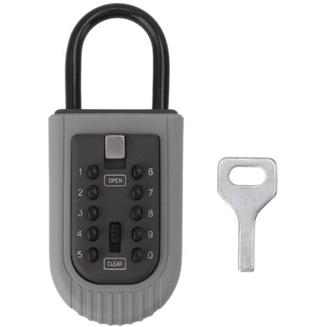 Key Lock Box Code Access Weather Resistant Wall Mount Safety Lock Box Key Lockbox with Hook for Home Car