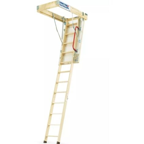 GRAVAHAUS Keylite Wooden Loft Ladder 700 x 1200 - Height 2800 Segments 3 KYL 08 1 person Install