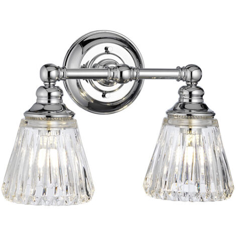 Keynes Applique 2 Luci Cromo Lucido IP44