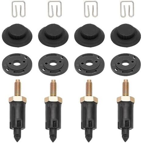Keyoung – Lot de 4 fixations couvre moteur HDI pour Peugeot Citroën 206 307 406 C4 C5 – Clips et boulons en plastique et métal – Référence 013711 - 0137F6