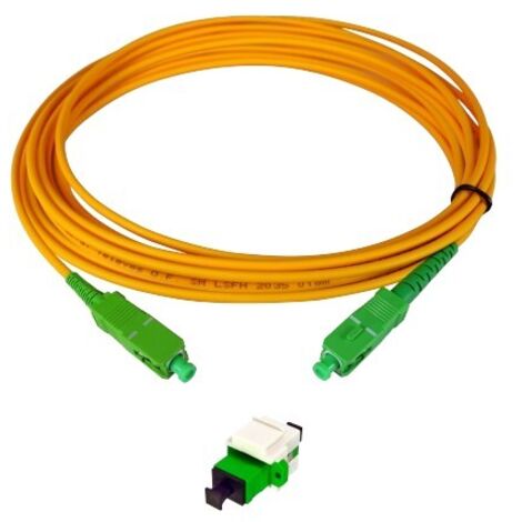 Keystone FO Kit + SC/APC Adapter + 15m Schlauch
