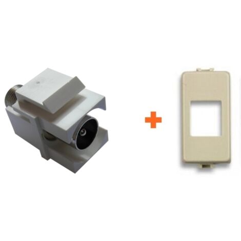 Keystone presa TV diretta IEC maschio compatibile Bticino Magic TT