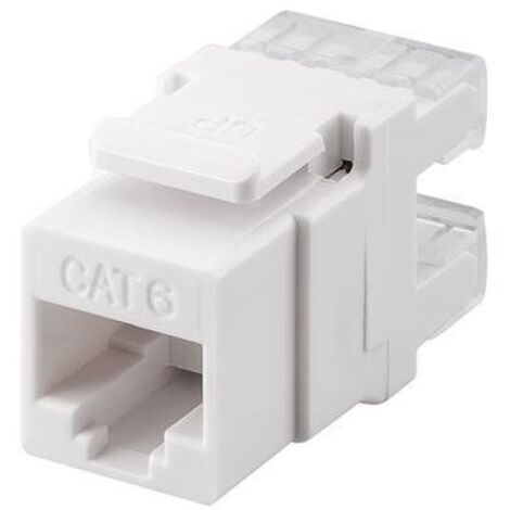 Keystone RJ45 hembra a TB110 Cat 6 UTP  Blanco