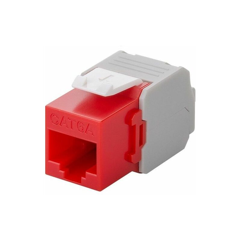 

Keystone RJ45 hembra a TIA 568A/B Cat 6 UTP Rojo