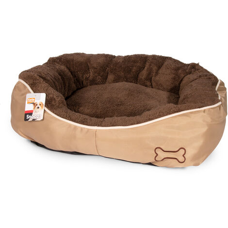 K&F CAMA PERRO CHIPZ MARRÓN M 63 X 60 X 20CM