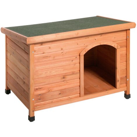 K&F CASETA PARA PERRO CLASSIC TEJADO PLANO 104 X 70 X 66CM
