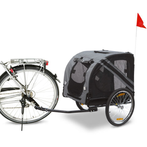 K&F DOGGY LINER ECONOMY REMOLQUE PARA BICICLETA 125 X 95 X 72 CM GRIS /NEGRO