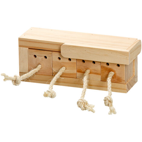 K&F JUGUETE INTELIGENCIA -CUBE CAJA CON 4 LADRILLOS PARA CONEJOS L: 21.5 CM AN: 8.5 CM AL: 7.5 CM