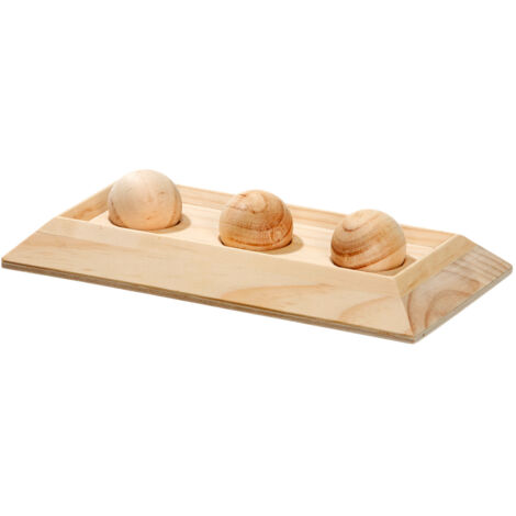 K&F JUGUETE INTELIGENCIA -TRAIN BOARD TABLA CON 3 ROLLOS PARA CONEJOS L: 30 CM AN: 15 CM AL: 6 CM