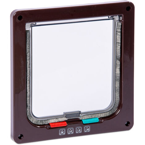 K&F PUERTA GATO 4-POSICIONES MARRÓN 19.2 CM AL: 20 CM