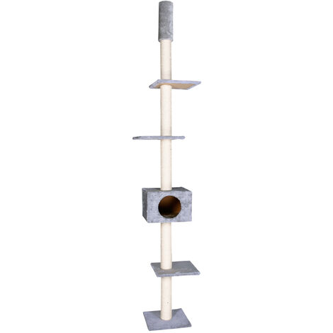 K&F RASCADOR GATO COMETA GRIS 35 X 35 X 263 CM