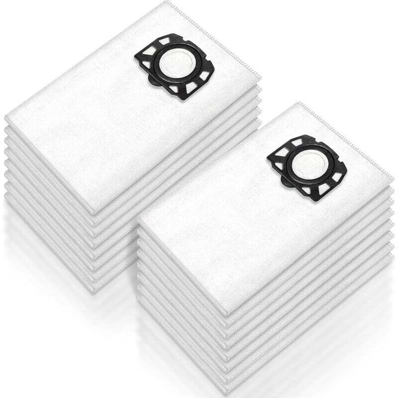 KFI 357 Pack of 16 vacuum cleaner bags for Kärcher WD2 Plus / WD3 / WD3 Battery / SE 4001 / SE 4002 / KWD1-3 / WD3.200 - Extremely tear-resistant