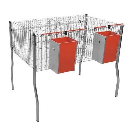 Kfig fÐ©r Kaninchen Wirtschaftsmodell-1 mit Caset. 1 Floor 2 Abteilungen