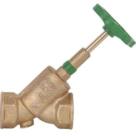 KFR Robinet a tete inclinee DN25/1", broche montante filet fem x filet fem/ sans vidage