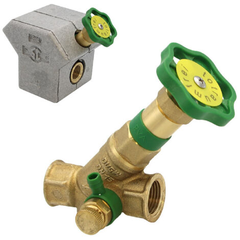 KFR-Ventil mit Muffenschluss 1/2" bis 1 1/4" mit Dämmschale