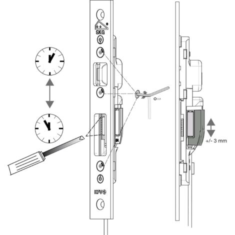 KFV Riegelschaltkontakt inkl. 6 Meter Kabel