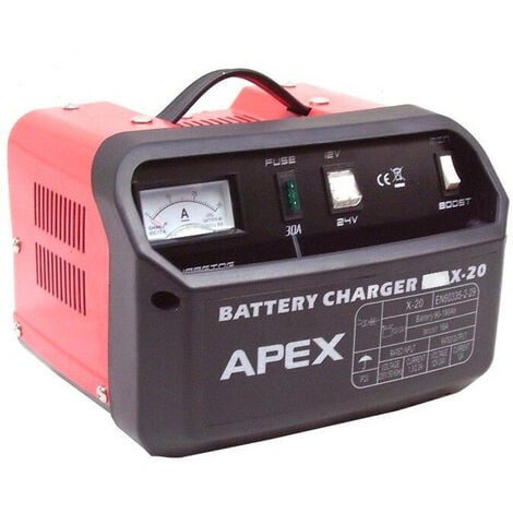 Mauk KFZ-Batterieladegerät 6 / 12 Volt mit Starthilfefunktion und  Shnellladefunktion