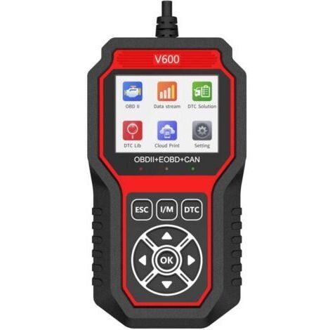 Kfz-Diagnosegerät, universelles OBD2-Kfz-Diagnosegerät (Französisch), Motorfehlercode-Lesegerät, Kfz-Fehlercode-Löscher für alle OBDII-Protokolle von Fahrzeugen seit 1996