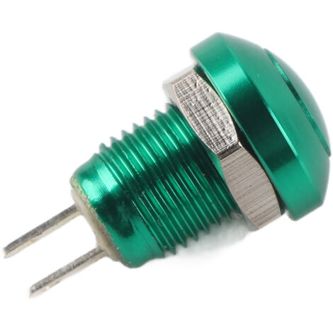 Kfz-Drucktaster, 1A 24V 8mm Mini wasserdichter Momenttaster aus Zink-Aluminium-Legierung