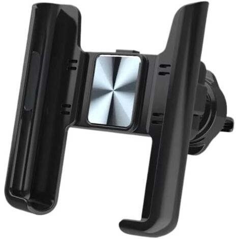 Kfz Handy Halterung Autotelefonhalter 360° Drehständer Mobiltelefone Universelle Schwerkraft Autotelefonhalterung Im Lüftungsschlitz Clip Halterung GPS Unterstützung(Silver)