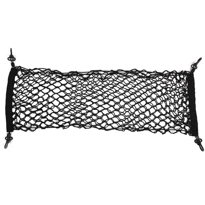 Image of Kfz-Ladenetzwerk mit Haken, universell passend, für Reisen quer durchs Land, Schwarz, 90 x 30 cm.