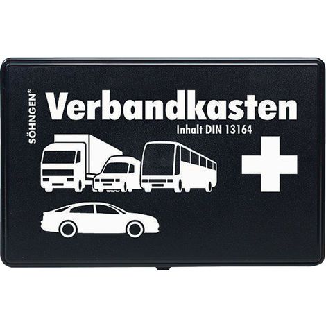 W. SÖHNGEN GMBH KFZ-Verbandkasten KU schwarz mit Füllung Standard DIN 13164