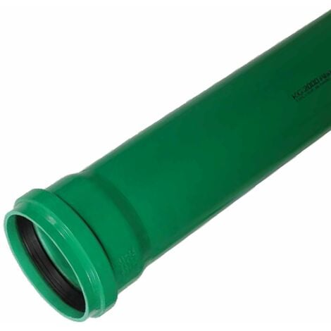 KG-2000 Rohr DN 125 x 500 mm Abwasserrohr Abflussrohr Kanalrohr grün