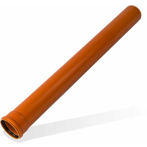 KG PVC Rohr DN125 500mm KGEM 125mm Kunststoff Abwasserrohr Kanalrohr