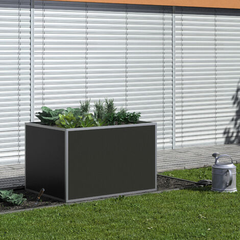 KGT Aluminium-Hochbeet "130", silber, 1,21 x 0,91 x 0,77 m (L x B x H)